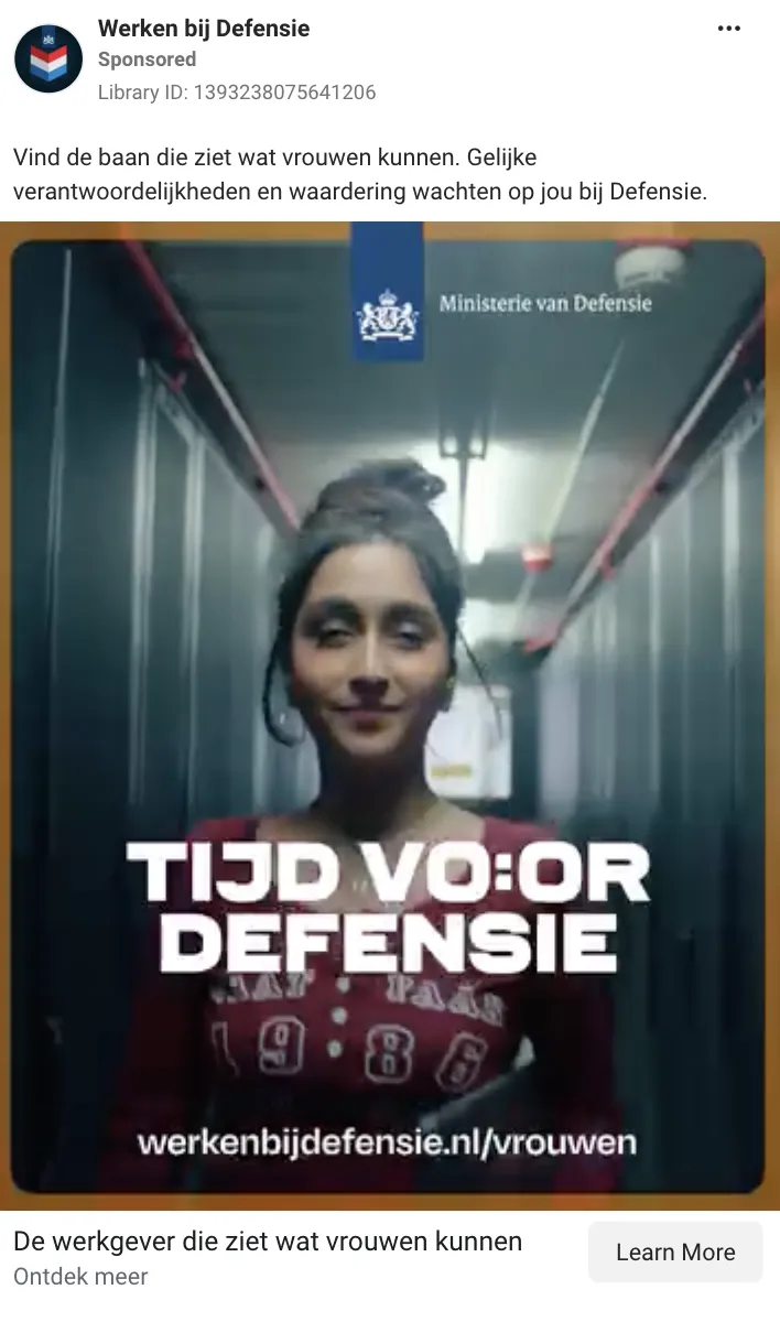 Werken bij Defensie Ad